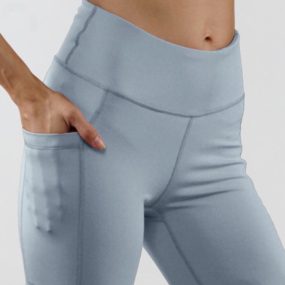 High Waist with Both Sides Pockets Workout Running - Picture 3 of 3